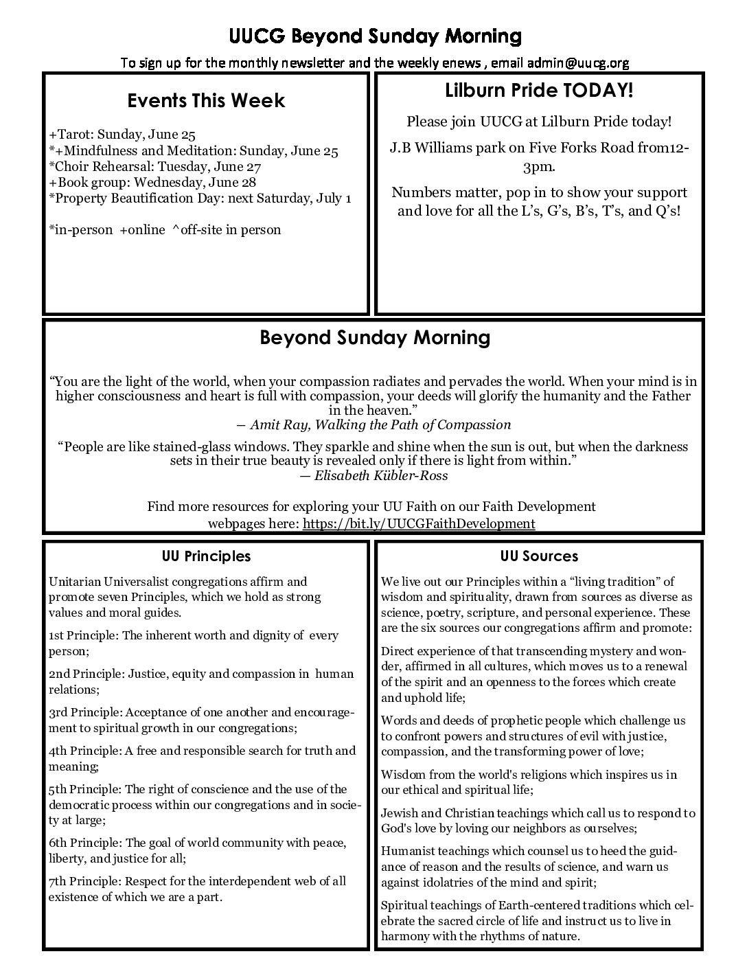 Sunday Morning Worship Service
