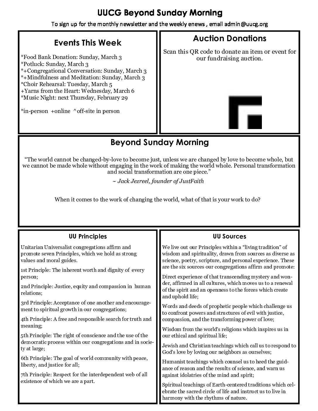 Sunday Morning Worship Service